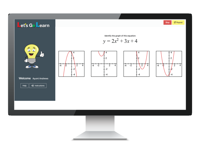 DOMA - Diagnostic Online Math Assessment | Algebra – LetsGoLearnStore